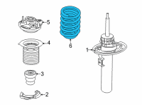 OEM BMW 230i FRONT COIL SPRING Diagram - 31-33-6-890-978