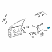 OEM 2000 Ford Focus Handle, Inside Diagram - 6S4Z-5422601-B