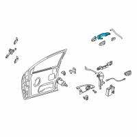 OEM 2005 Ford Focus Handle, Outside Diagram - 2T2Z-7822404-BAPTM