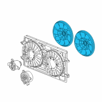 OEM 2009 Pontiac G6 Fan Blade Diagram - 20757670