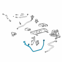 OEM 2000 Lincoln LS Tube Assembly Diagram - XW4Z-9B480-AD