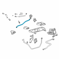 OEM 2000 Lincoln LS EGR Tube Diagram - XW4Z-9D477-AE