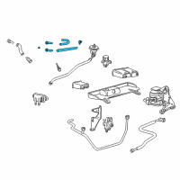 OEM 2004 Lincoln LS Vapor Hose Diagram - XW4Z-9E616-AB