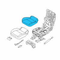 OEM Ford Transit Connect Seat Cushion Pad Diagram - FT1Z-1763840-A