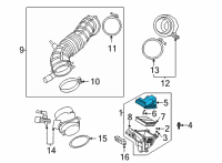 OEM 2022 Hyundai Elantra Cover-Air Cleaner Diagram - 28111-AA350