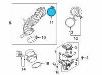 OEM Hyundai Clamp-Hose Diagram - 14711-84006-B