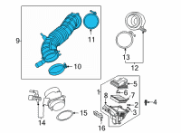 OEM Hyundai Elantra Hose Assembly-Air Intake Diagram - 28130-AA300