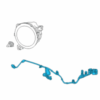 OEM Jeep Wrangler Wiring-Front End Module Diagram - 68282740AD