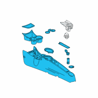 OEM 2016 Chevrolet Spark EV Center Console Diagram - 95249567