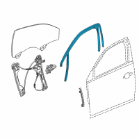 OEM 2016 Chevrolet Malibu Limited Run Weatherstrip Diagram - 23222920