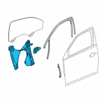 OEM 2015 Chevrolet Malibu Window Regulator Diagram - 22836736