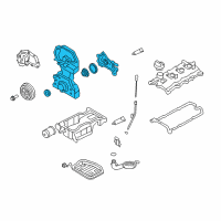 OEM Nissan Rogue Cover Assy-Front Diagram - 13500-ET80C