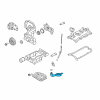 OEM Nissan Rogue Select Oil Strainer Assembly Diagram - 15050-JG30A
