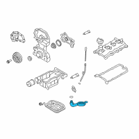 OEM 2010 Nissan Rogue Oil Strainer Assembly Diagram - 15050-JG30A