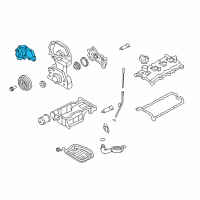 OEM 2010 Nissan Altima Cover Assembly-Valve Timing Control Diagram - 13041-JA01A