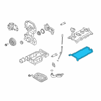 OEM 2009 Nissan Rogue Rocker Cover Gasket Diagram - 13270-JG30A