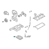 OEM Nissan GT-R Plug Drain Diagram - 11128-01M0B