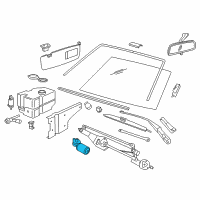 OEM 1992 BMW 750iL Front Windshield Wiper Motor Diagram - 61-61-1-378-650