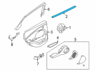 OEM 2022 Ford Mustang Mach-E WEATHERSTRIP - DOOR BELT Diagram - LJ8Z-5825860-B