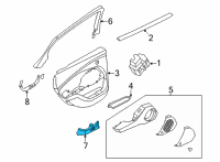 OEM 2022 Ford Mustang Mach-E HANDLE ASY - DOOR - INNER Diagram - LJ8Z-5822600-B