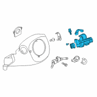 OEM 2014 Nissan Juke Lock Steering Diagram - D8700-1KMMB