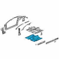 OEM 2007 Saturn Ion Panel, Floor Diagram - 15922840