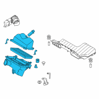 OEM Nissan Murano Air Cleaner Diagram - 16500-1AA0A