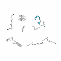 OEM 2008 Hyundai Azera Hose Assembly-Power Steering Oil Pressure Diagram - 57510-3L300