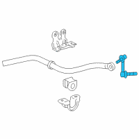 OEM 2009 Lexus IS F Link Assy, Front Stabilizer, RH Diagram - 48820-53010