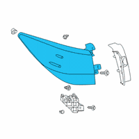 OEM Lexus RX450hL Lamp Assembly, RR COMBIN Diagram - 81550-0E260