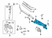 OEM 2022 Toyota Corolla Cross Linkage Assembly Diagram - 85150-0A050