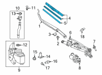 OEM 2022 Toyota Corolla Cross Wiper Blade Diagram - 85212-0A060