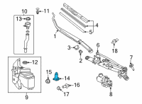 OEM Toyota Corolla Cross Washer Pump Diagram - 85330-0A020