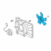 OEM 2011 Honda Element Fan, Cooling (Denso) Diagram - 19020-PZD-A01