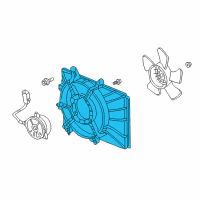 OEM 2007 Honda Element Shroud (Denso) Diagram - 19015-PZD-A01