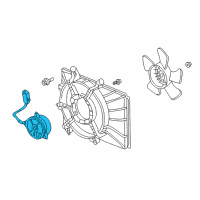 OEM 2004 Honda Element Motor, Cooling Fan (Denso) Diagram - 19030-PZD-A01