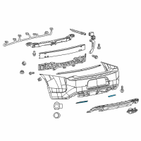 OEM 2017 Chrysler 300 Reflector-FASCIA Diagram - 68213444AB