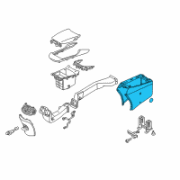 OEM 2014 Hyundai Azera Console Assembly-Floor Rear Diagram - 84620-3V900-HZ