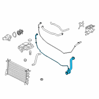 OEM 2010 Ford Focus Upper Hose Diagram - 8S4Z-8260-A