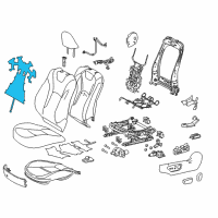 OEM Toyota Prius AWD-e Seat Back Heater Diagram - 87530-47040