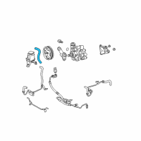 OEM 2008 Toyota 4Runner Reservoir Hose Diagram - 44348-35280