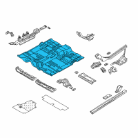 OEM Chrysler Sebring Pan-Front Floor Diagram - 4814982AB