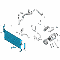 OEM Ford Escape Condenser Diagram - EJ7Z-19712-B