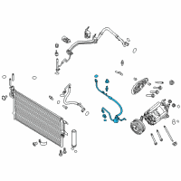 OEM 2018 Lincoln MKC Liquid Line Diagram - GV6Z-19D742-HA