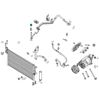 OEM Ford Maverick AC Tube Cap Diagram - DS7Z-19D702-A