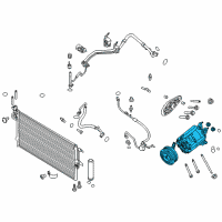 OEM 2018 Ford Escape Compressor Assembly Diagram - GV6Z-19703-K