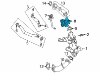 OEM 2022 Chevrolet Suburban EGR Valve Diagram - 55510254
