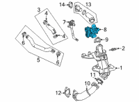 OEM 2022 Cadillac Escalade ESV EGR Valve Diagram - 55510254