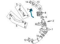 OEM Cadillac Pressure Feedback Sensor Diagram - 55496942