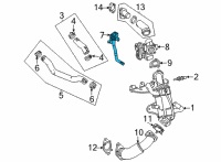 OEM 2022 GMC Yukon Pressure Feedback Sensor Diagram - 55496942